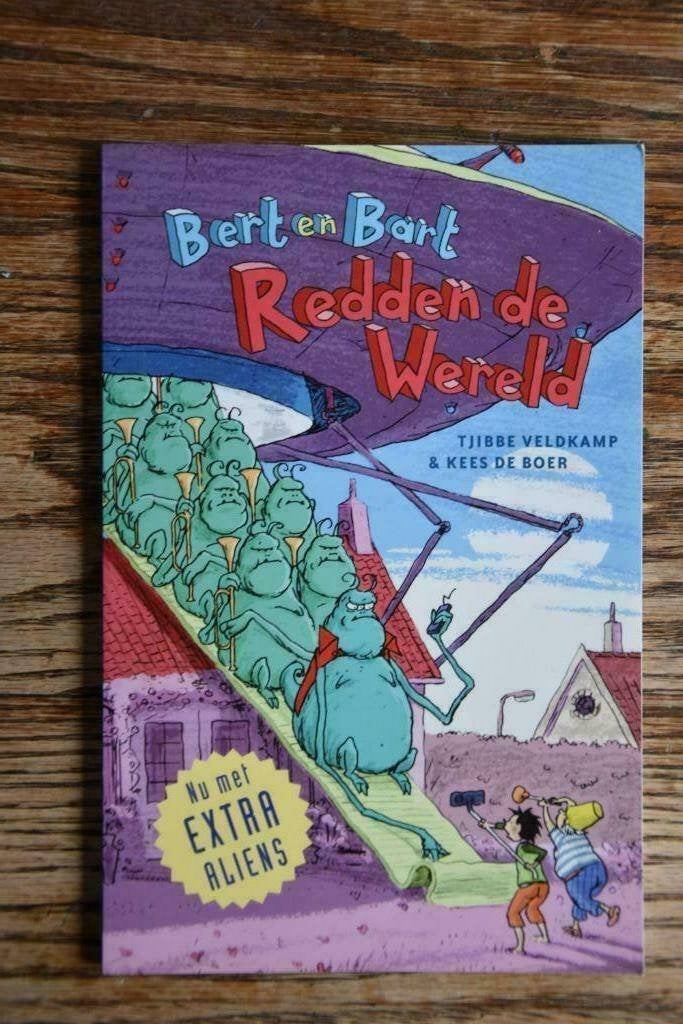 Bert en Bart redden de Wereld Tjibbe Veldkamp kinder boek, Boeken, Ophalen of Verzenden, Zo goed als nieuw, Fictie algemeen