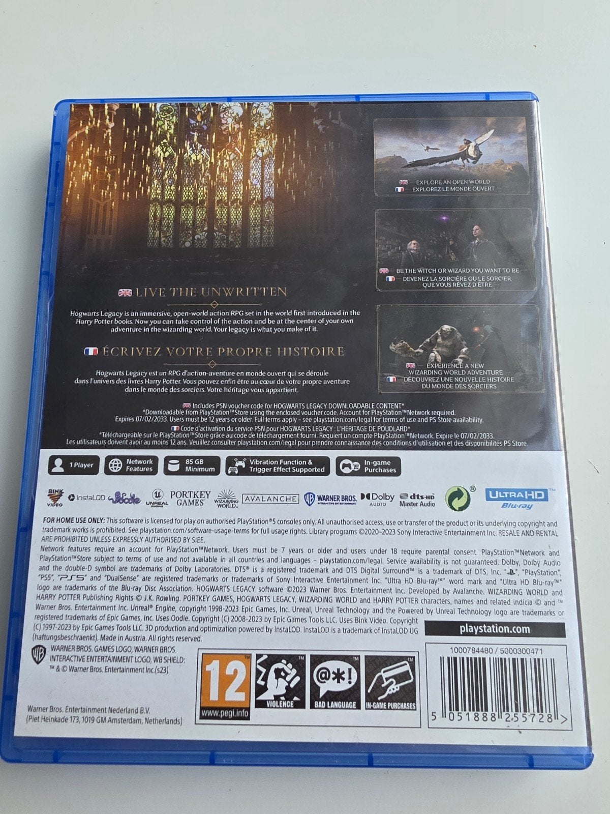 Hogwarts Legacy PS5+DLC - Zo goed als nieuw Lees Goed, Warner Bros. Entertainment Nederland B.V. Piet Heinkade 173, 1019 GM Amsterdam, Netherlands