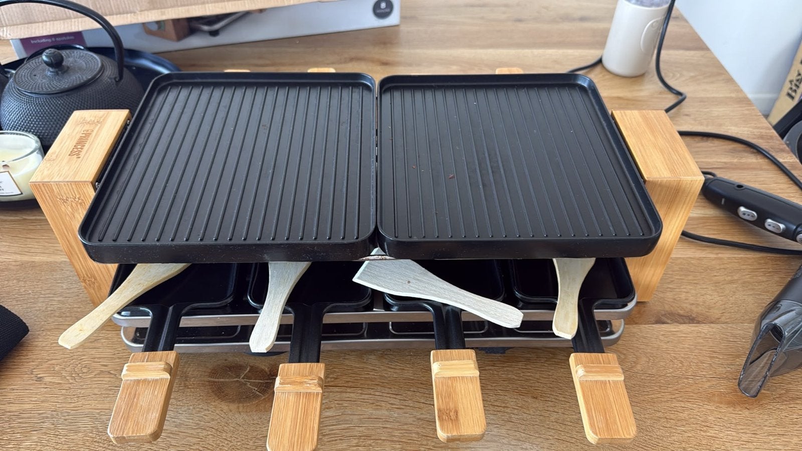 Princess Raclette Pure 8 Gourmettestel - Compleet, Ophalen of Verzenden, Zo goed als nieuw