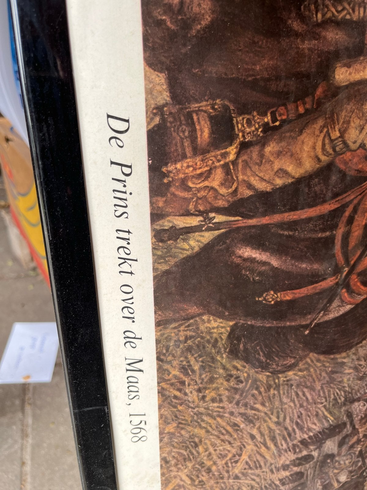 Historische Plaat: De Prins trekt over de Maas, 1568, Antiek en Kunst, Antiek | Schoolplaten, Ophalen, Geschiedenis