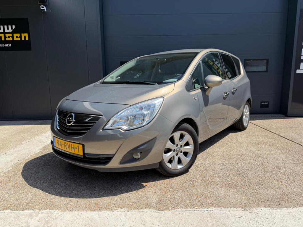 Opel Meriva 1.4 Turbo Cosmo 120pk 2011 Bruin Airco Apk Nap, Voorwielaandrijving, Stof, 4 cilinders, Origineel Nederlands