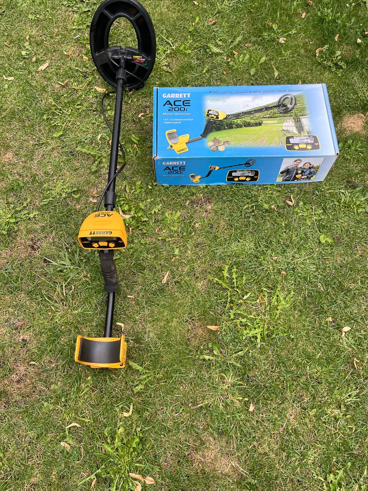 Garrett ACE 200i Metaaldetector -, Hobby en Vrije tijd, Metaaldetectors, Ophalen, Garrett, Gebruikt, 30 cm of minder