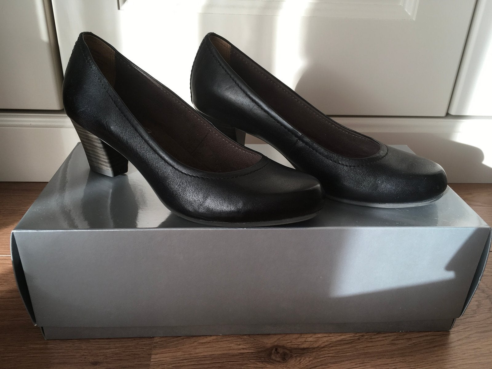 Bonita leren pumps, maat 37, Kleding | Dames, Pumps, Zwart, Ophalen of Verzenden, Zo goed als nieuw