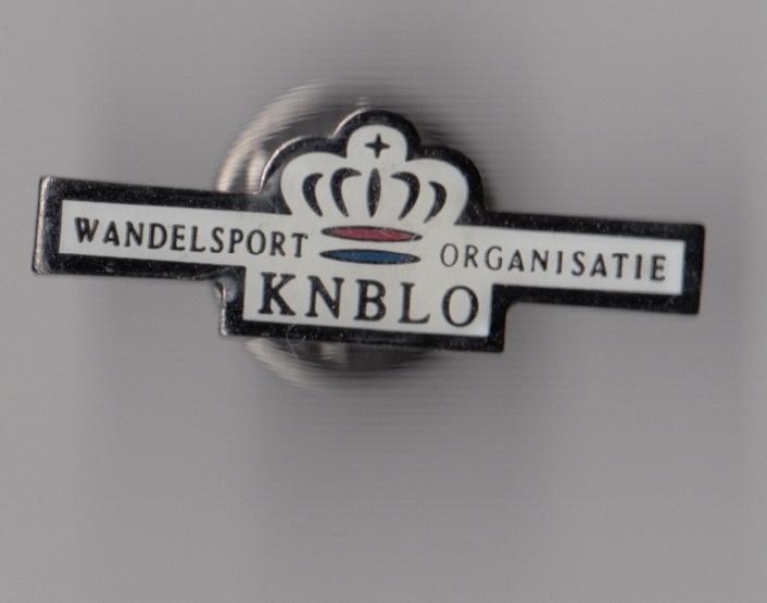 KNBLO Wandelsport pin, Gebruikt, Niet vindbaar, Niet vindbaar, Speldje of Pin