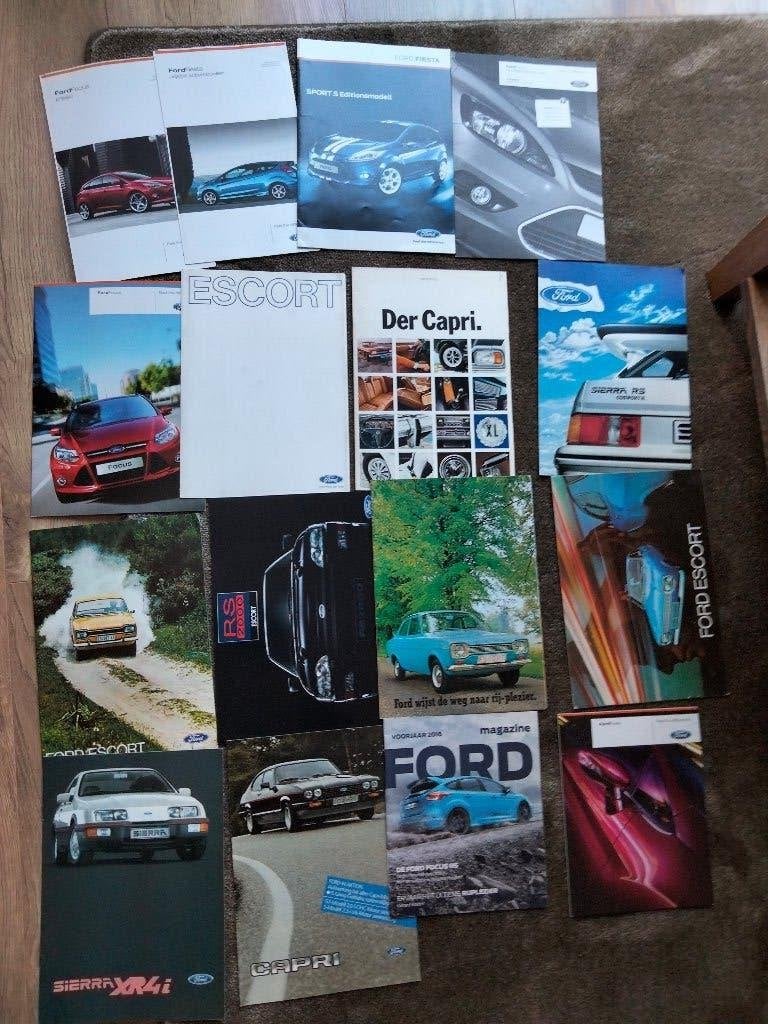 Grote collectie Ford brochures en magazines, Gelezen, Ford, Ophalen of Verzenden, Ford Motor Company