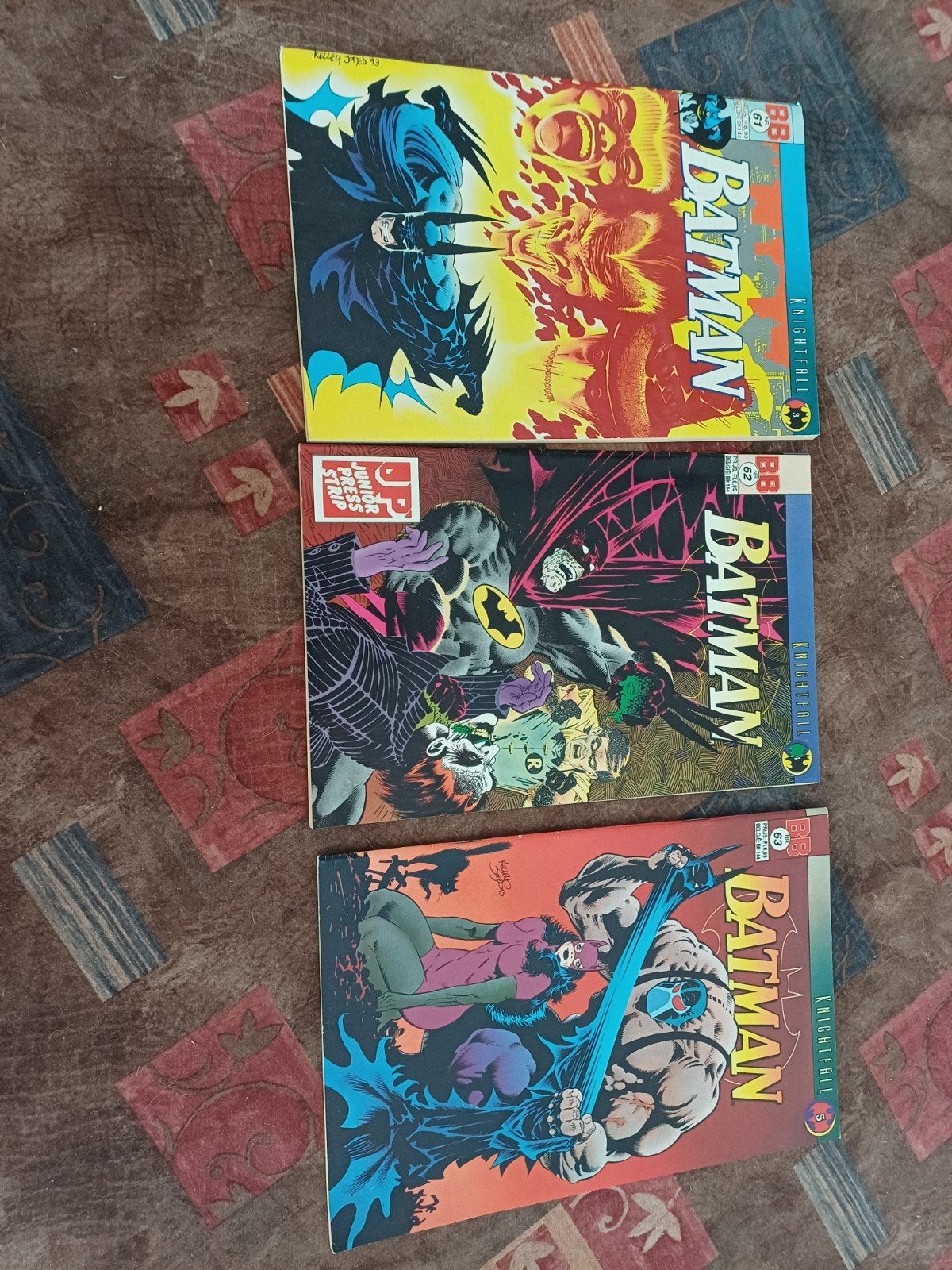 BATMAN, Knightfall nr 3, 4 en 5, Boeken, Strips | Comics, Meerdere comics, Ophalen of Verzenden, Zo goed als nieuw, Amerika