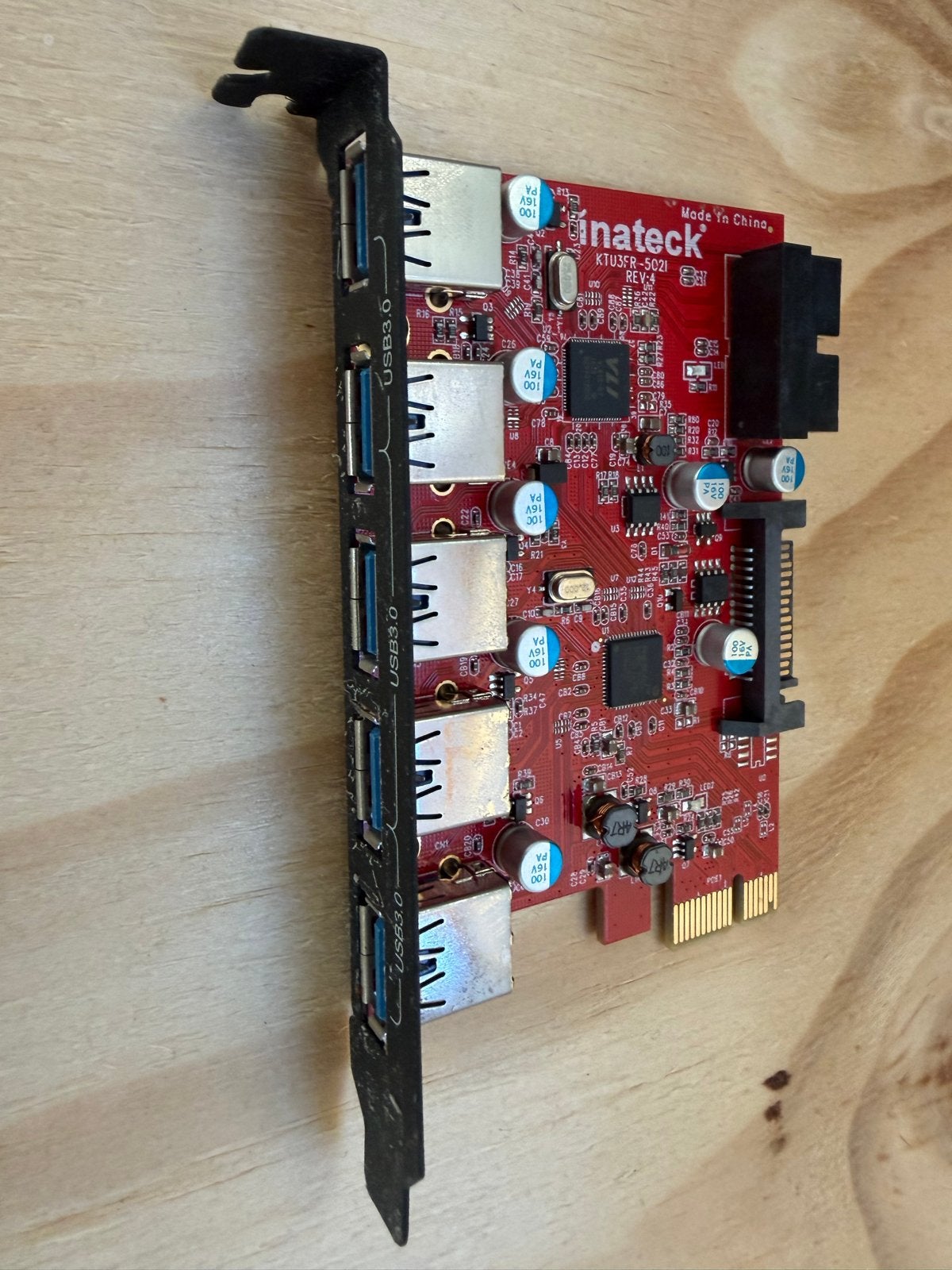 Inateck USB 3.0 PCI-Express uitbreidingskaart, Computers en Software, Ophalen of Verzenden, Gebruikt