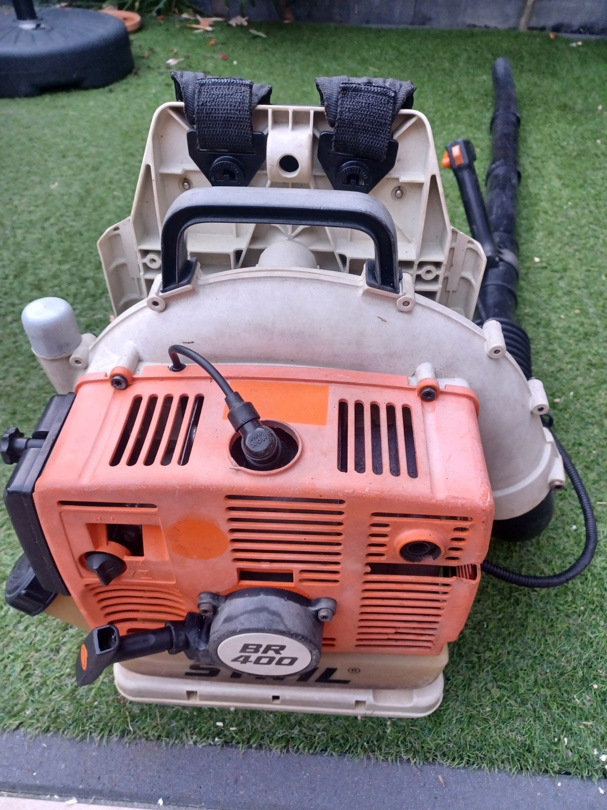 Stihl BR400 Bladblazer, Ruggedragen, Ophalen of Verzenden, Zo goed als nieuw, Stihl