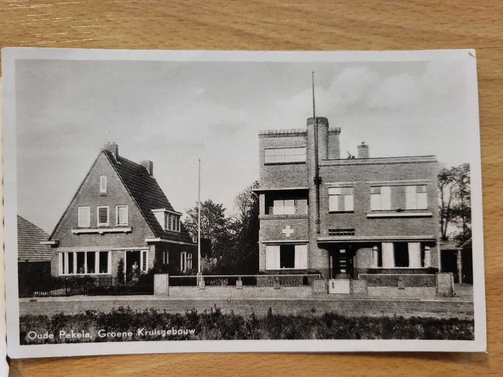 ansicht OUDE PEKELA groene kruisgebouw, Ophalen of Verzenden, Voor 1920, Groningen
