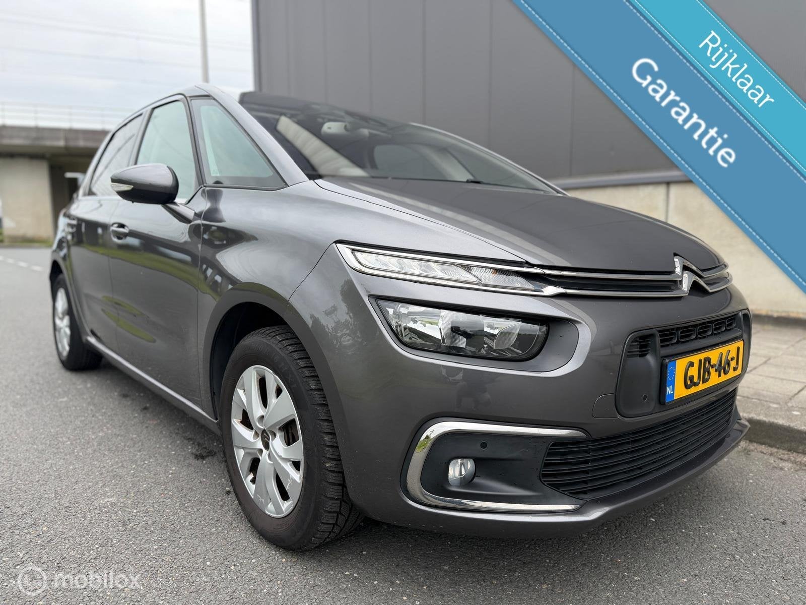 Citroen C4 SpaceTourer 1.2 PT Live 2019 Aut Incl Garantie!, Stof, Gebruikt, 1199 cc, Bedrijf