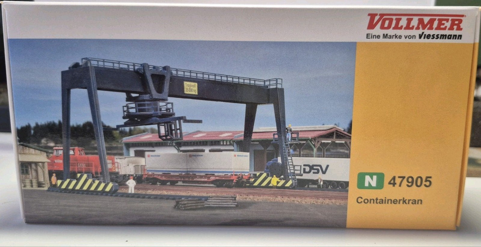 Vollmer 47905 Containerkraan N-spoor, Hobby en Vrije tijd, Modelbouw | Overige, Ophalen of Verzenden, Nieuw, 1:50 tot 1:144