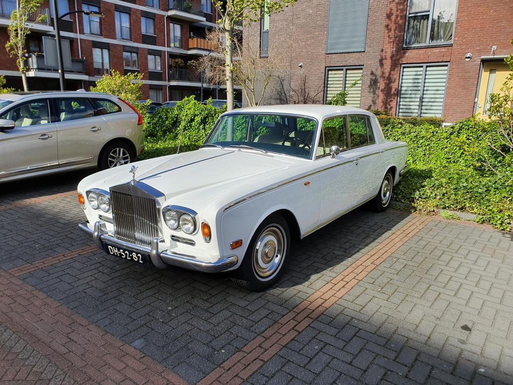 Rolls‑Royce Silver Shadow 1970 –  Topstaat, Auto's, Rolls-Royce, Automaat, 6744 cc, Wit, Leder