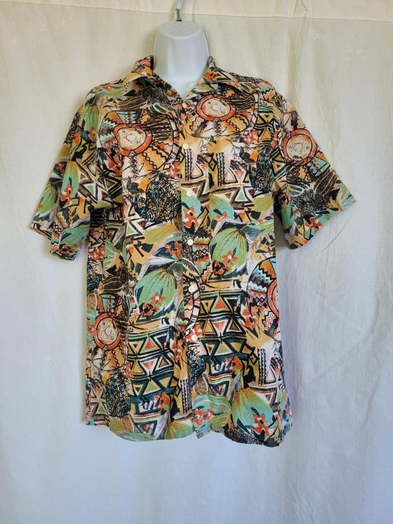 Gave hippie/Hawaii overhemd mt M merk Tough Players, Kleding | Heren, Carnavalskleding en Feestkleding, Zo goed als nieuw, Kleding