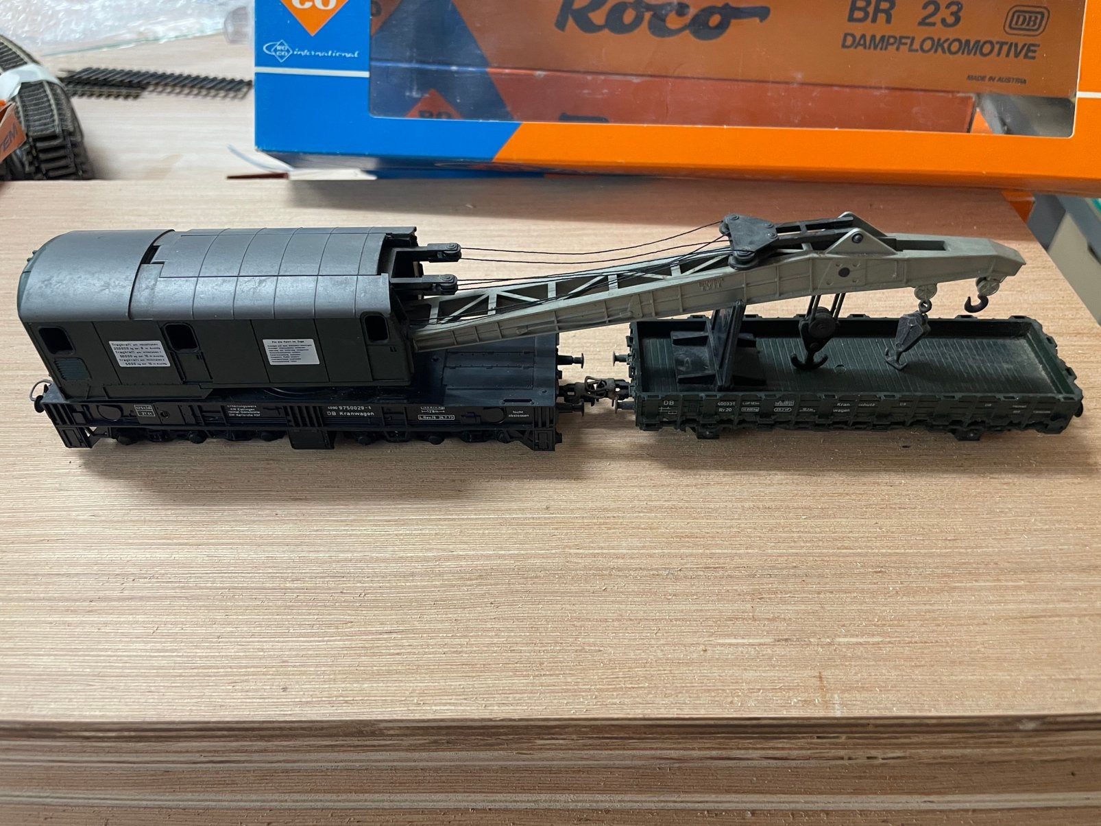 Zgan Rco kraan plus bijpassende bagage wagen, Gelijkstroom, Wagon, Ophalen of Verzenden, Zo goed als nieuw
