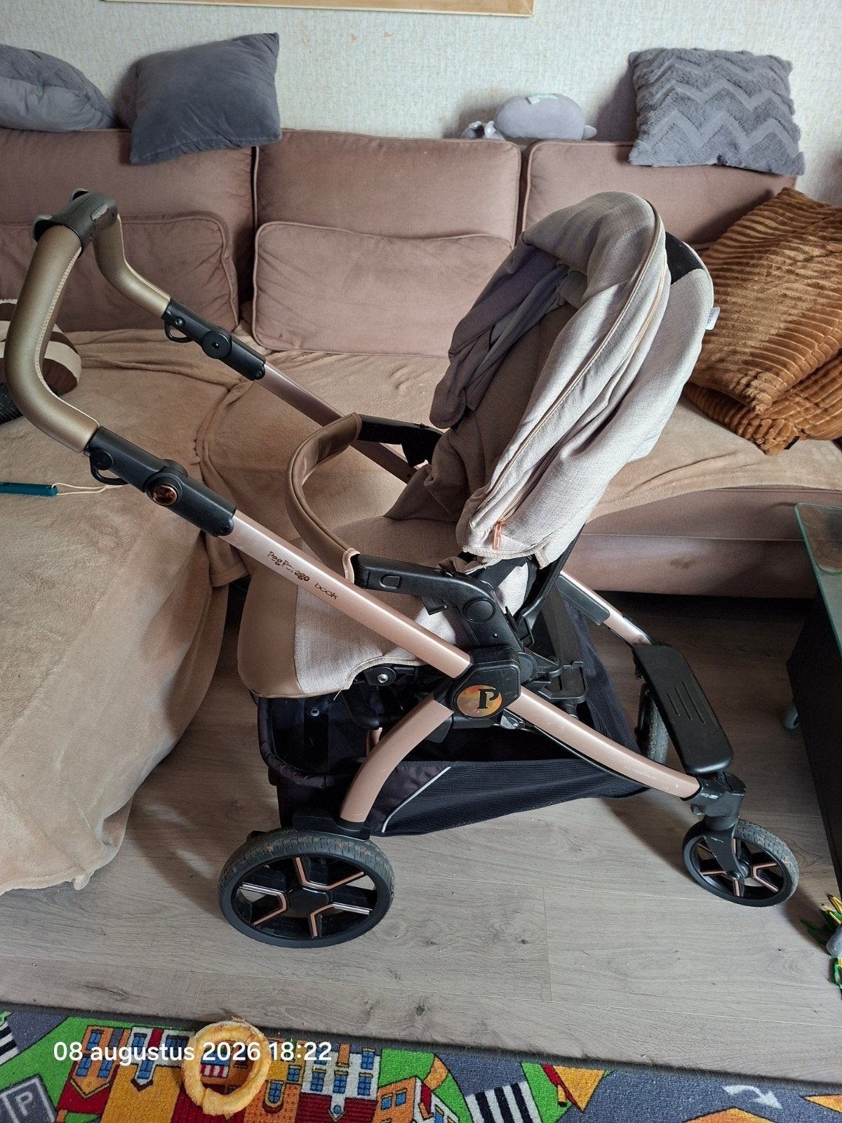 kinderwagen gebruikt maar mooi zonder wagenbak, Gebruikt, Verstelbare duwstang, Ophalen, Kinderwagen