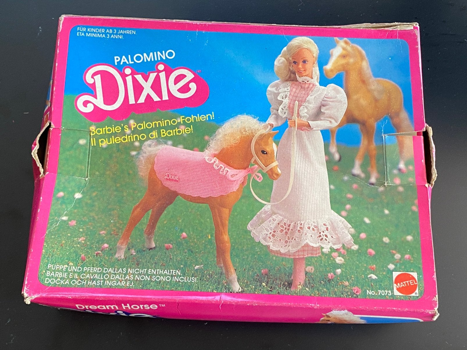 Vintage Barbie paard Palomino Dream Horse Dixie 80 s Mattel, Verzenden, Zo goed als nieuw, Pop