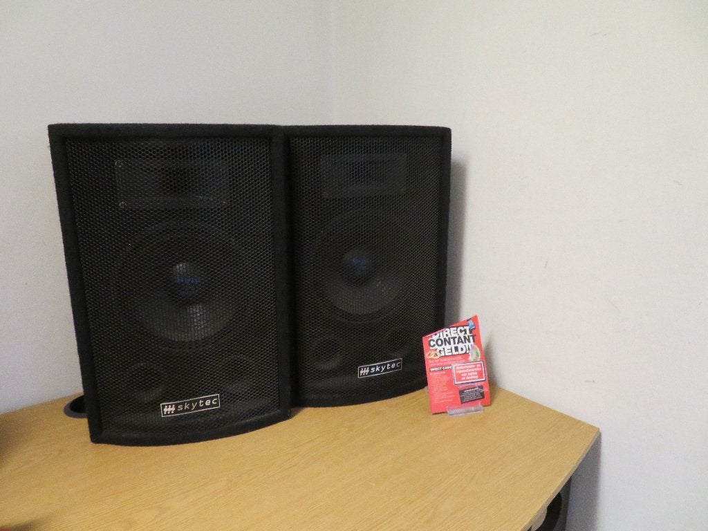 Skytec 170.728 Speakerset 150W 8 Ohm | Pawn Eindhoven, Stereo speakers, Gebruikt, 120 tot 150 watt, Ophalen
