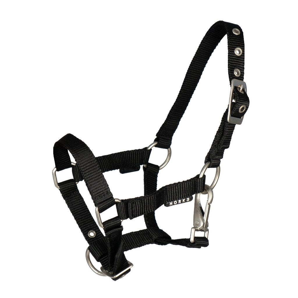 Veulenhalster Zwart met clip maat mini, shetty of pony, ., Nieuw, Zwart, Halster