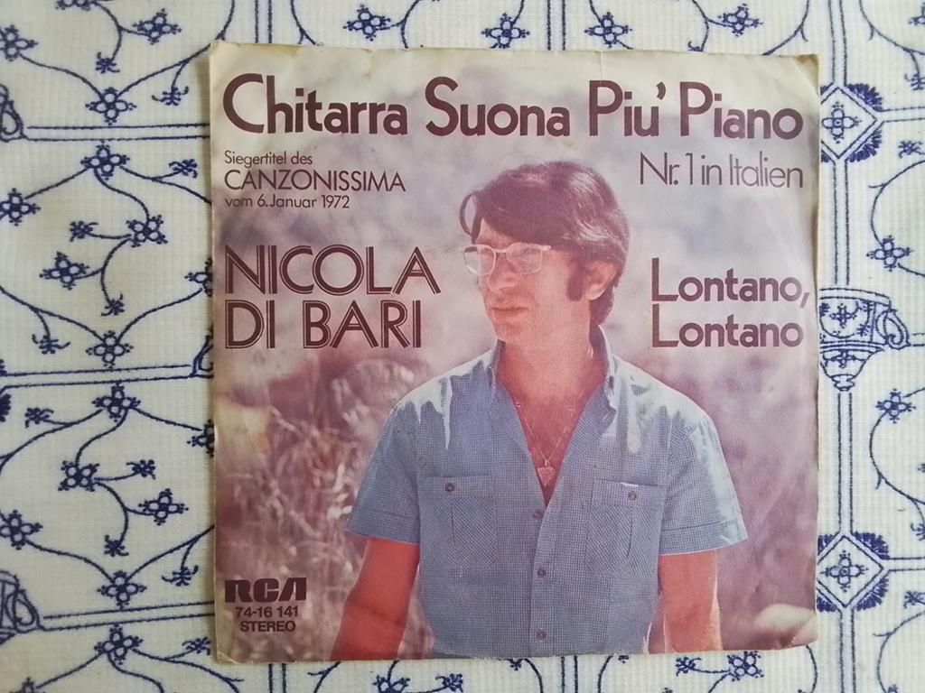 Nicola di bari    Chitarra suona piu'piano   Canzonissima'72, Ophalen of Verzenden, Zo goed als nieuw, Pop, Single