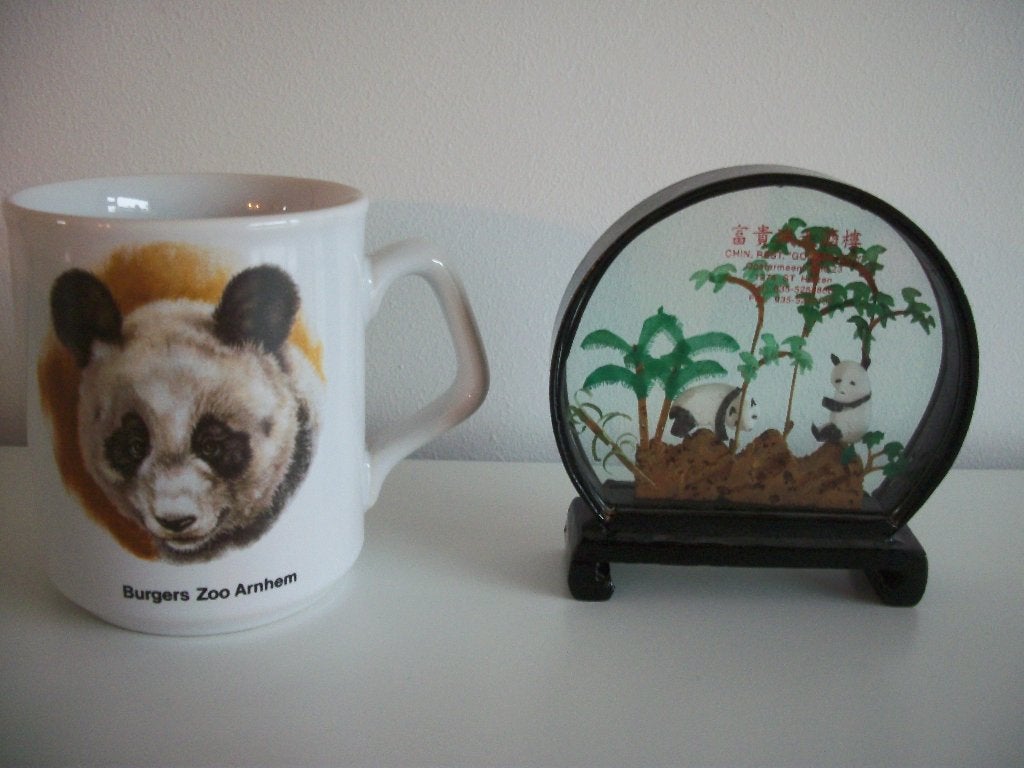 Panda mini Vitrine - Panda Beker Burgers Zoo Arnhem - p.stuk, Ophalen of Verzenden, Zo goed als nieuw, Dier