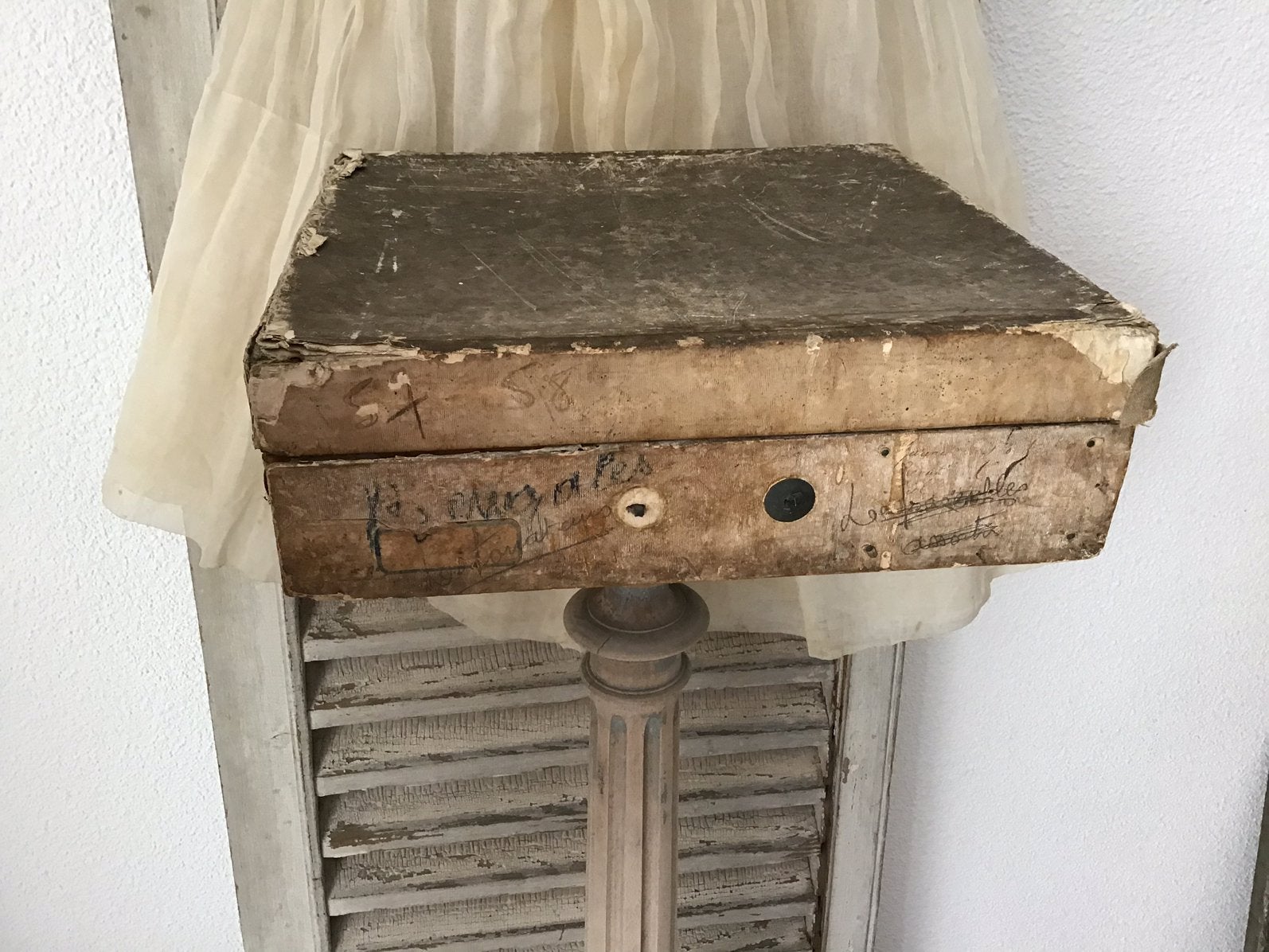 Antieke houten doos,kist,doos,oude doos, Ophalen of Verzenden