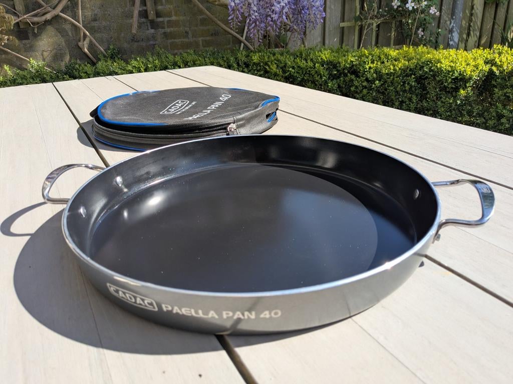 Cadac Paella Pan 40 met draagtas, Ophalen of Verzenden, Zo goed als nieuw, Aluminium, Koekenpan of Braadpan