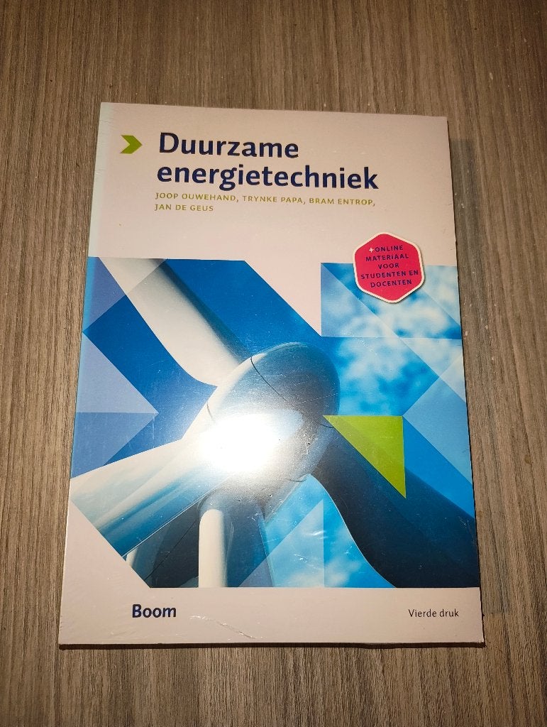 Duurzame energietechniek 4e druk - Ouwehand - 9789058755551, Boom, Nieuw, Beta, HBO
