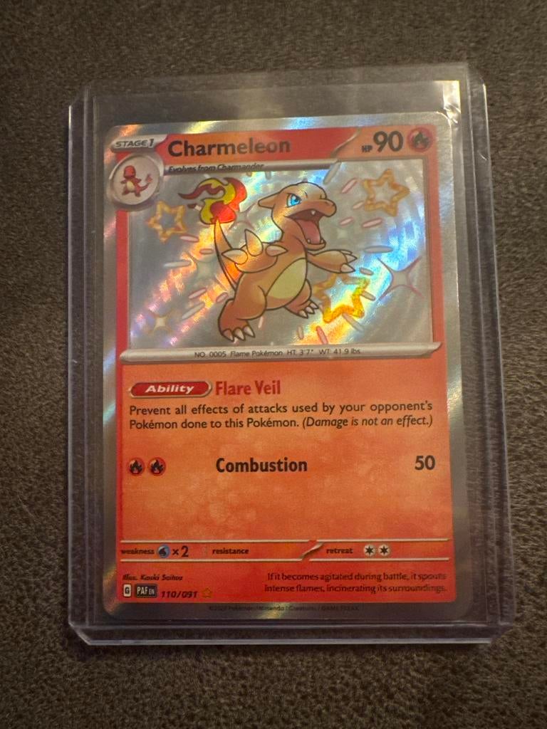 Shiny Charmeleon 110/091 Pokémon kaart, Hobby en Vrije tijd, Verzamelkaartspellen | Pokémon, Ophalen of Verzenden, Zo goed als nieuw
