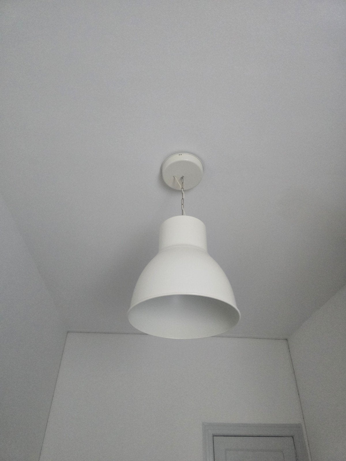 IKEA Hektar Hanglamp 47cm - Wit, Ophalen, Industrieel, Modern, E27 (groot), Zo goed als nieuw