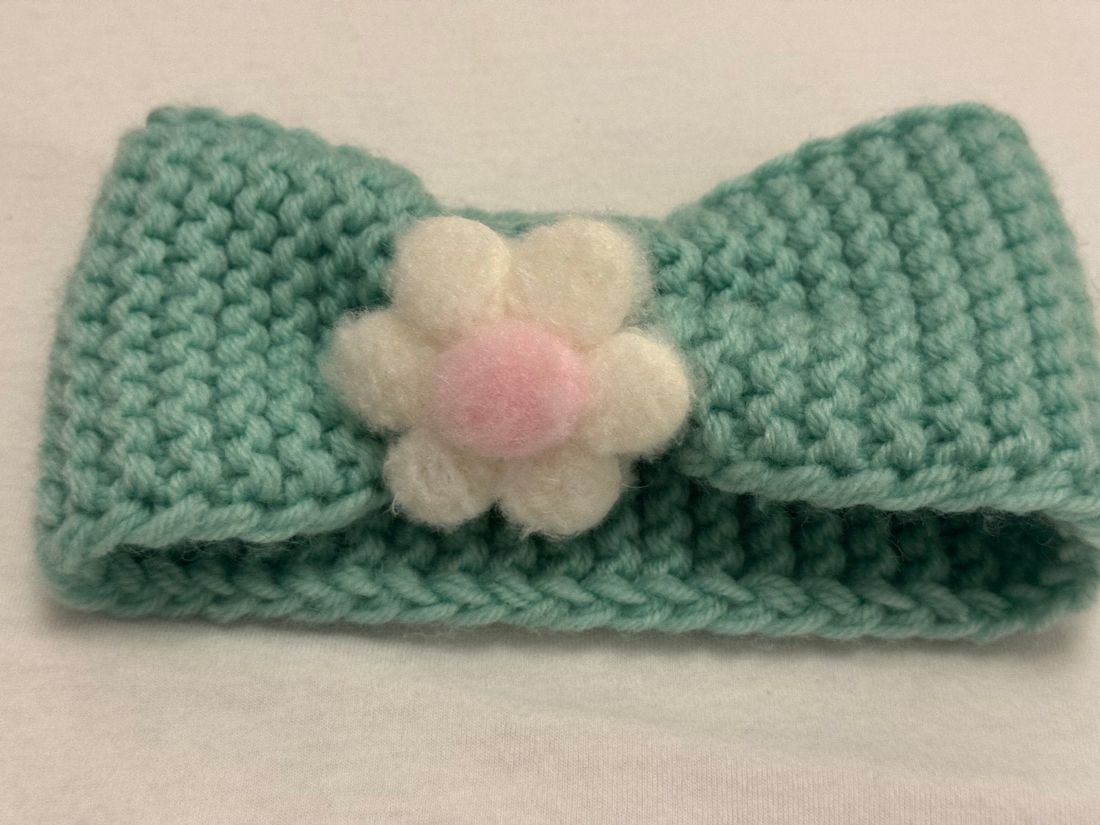 Gehaakte haarband met bloem voor baby/kind, Meisje, Nieuw, Ophalen of Verzenden, 104 of kleiner