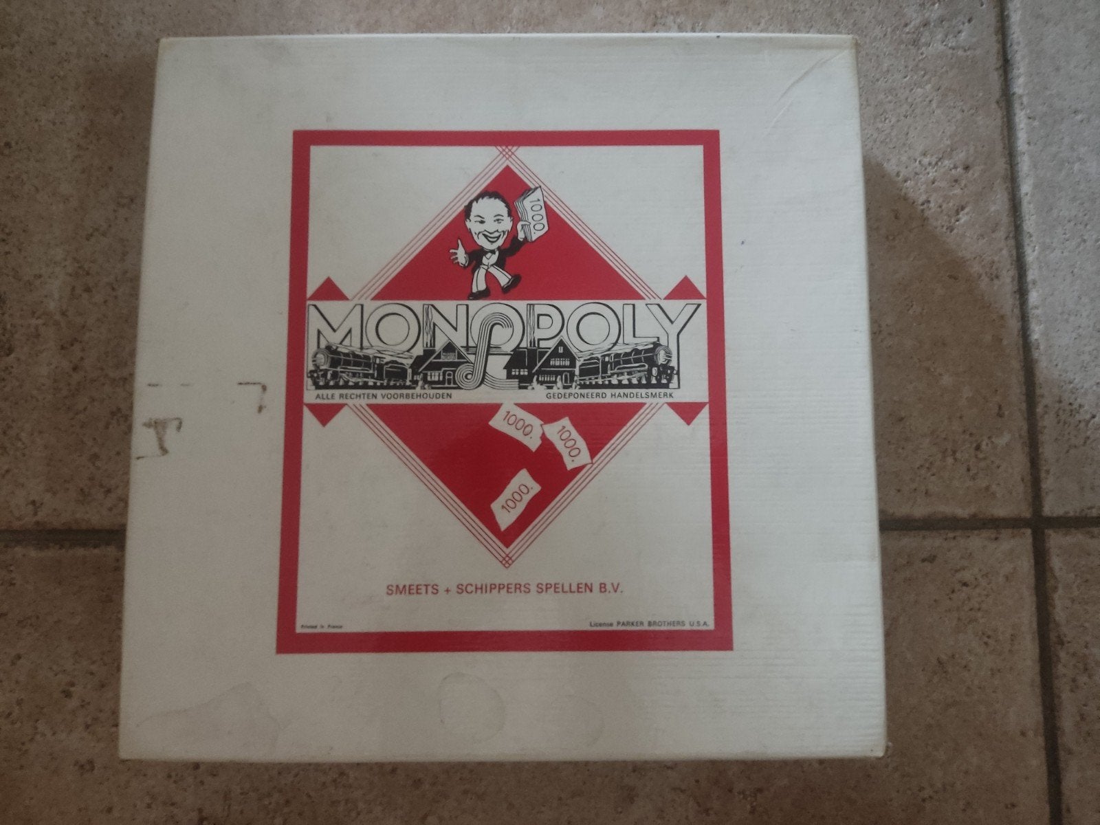 Vintage Monopoly Bordspel - Smeets + Schippers Spellen B.V., Vijf spelers of meer, Ophalen of Verzenden, Gebruikt, Smeets + Schippers Spellen B.V.