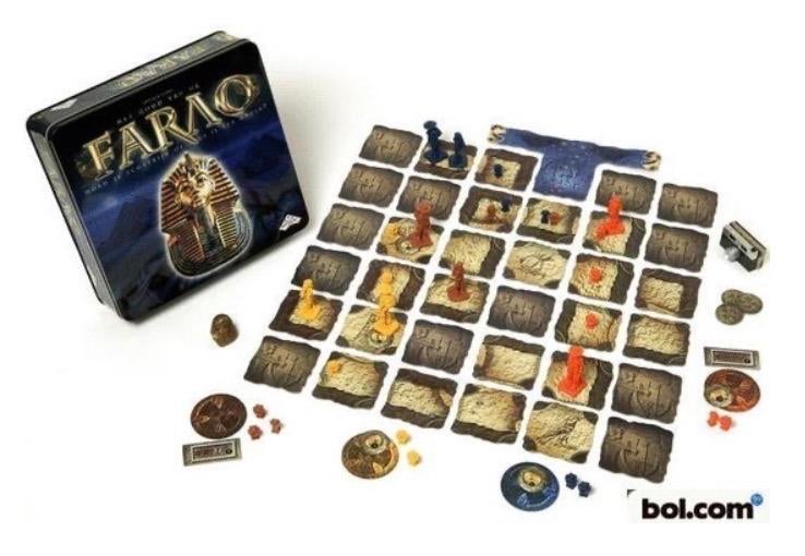 Het Goud van de Farao -  samenwerk spel, Drie of vier spelers, Ophalen, Gebruikt