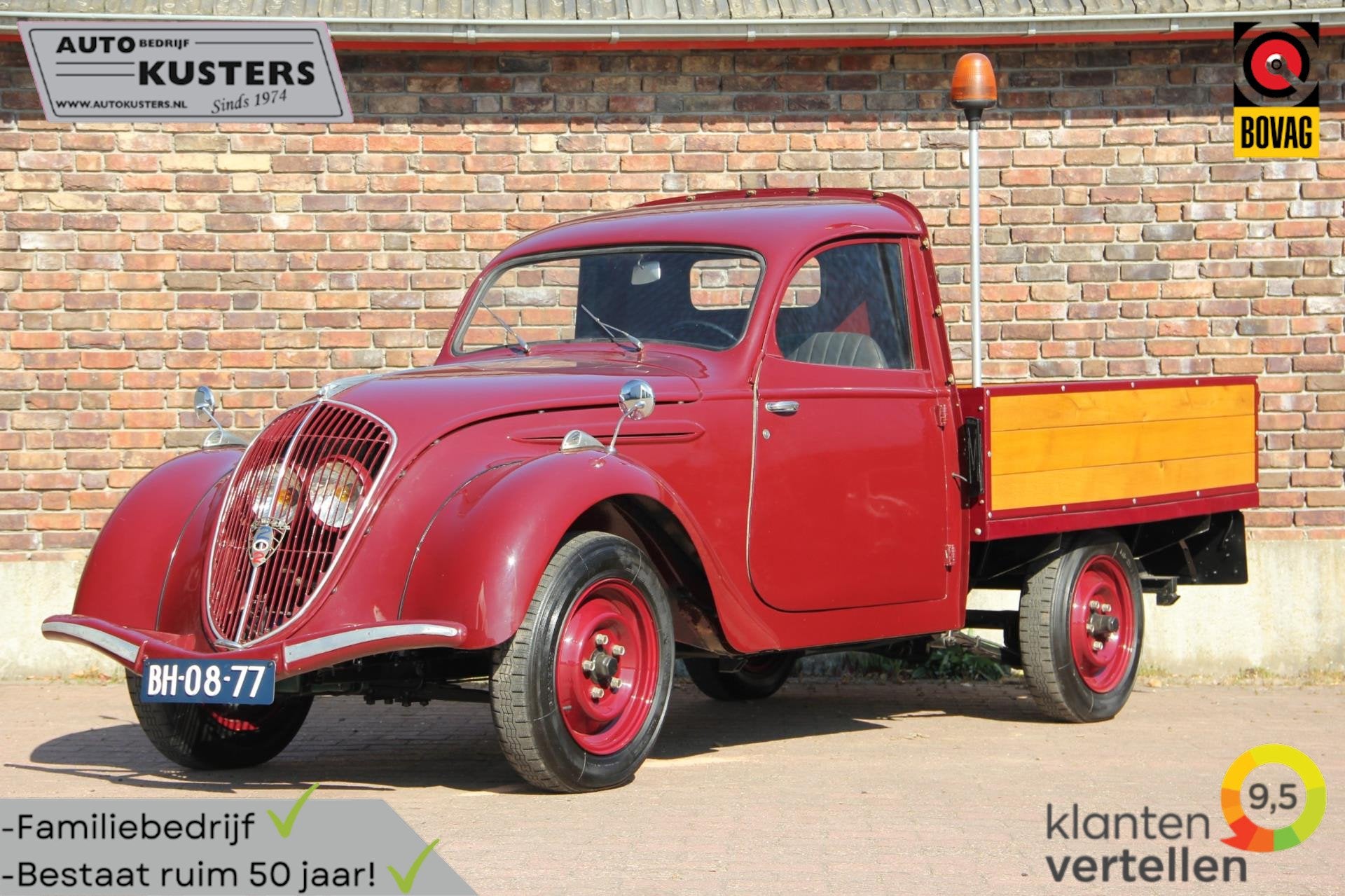 Peugeot 202 Pick-up | Unieke staat! | 202 camionnette utilit, Auto's, Achterwielaandrijving, Gebruikt, 4 cilinders, 29 pk