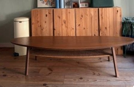 Salontafel IKEA stockholm vintage, Huis en Inrichting, Tafels | Salontafels, Ophalen, 50 – 75, Minder dan 50 cm, Zo goed als nieuw