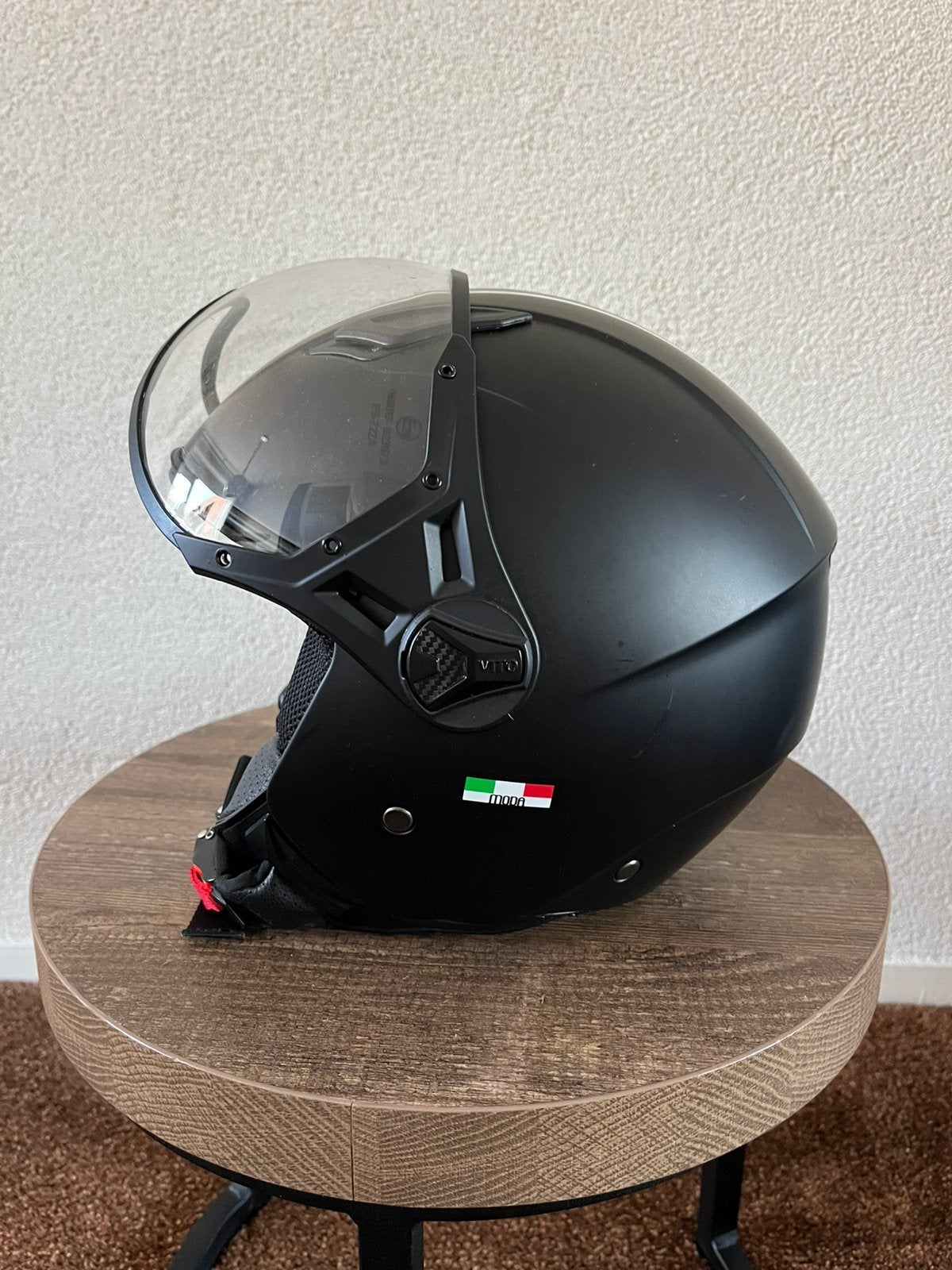 Helm jethelm Vito helm zgan!, Ophalen of Verzenden, Zo goed als nieuw, Small