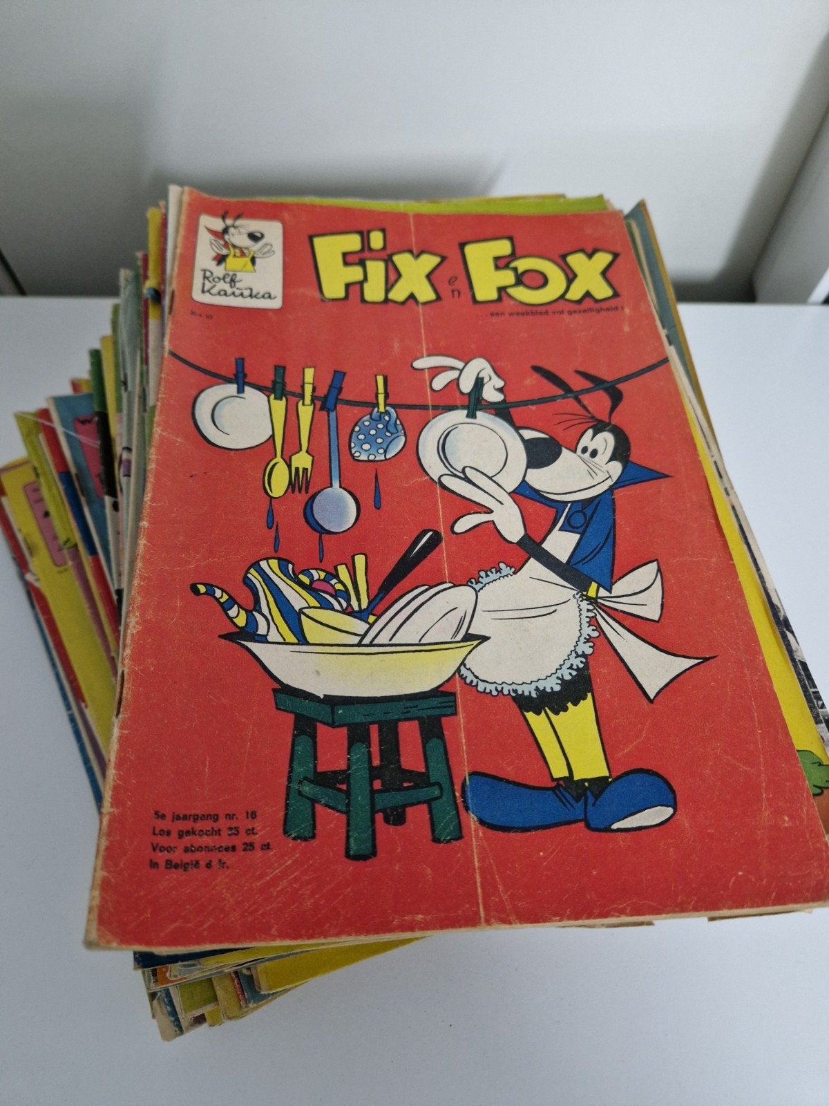 Fix Fox stripboeken - Grote verzameling, jaartal 1963, Boeken, Meerdere stripboeken, Ophalen of Verzenden, Gelezen, Rolf Kauka