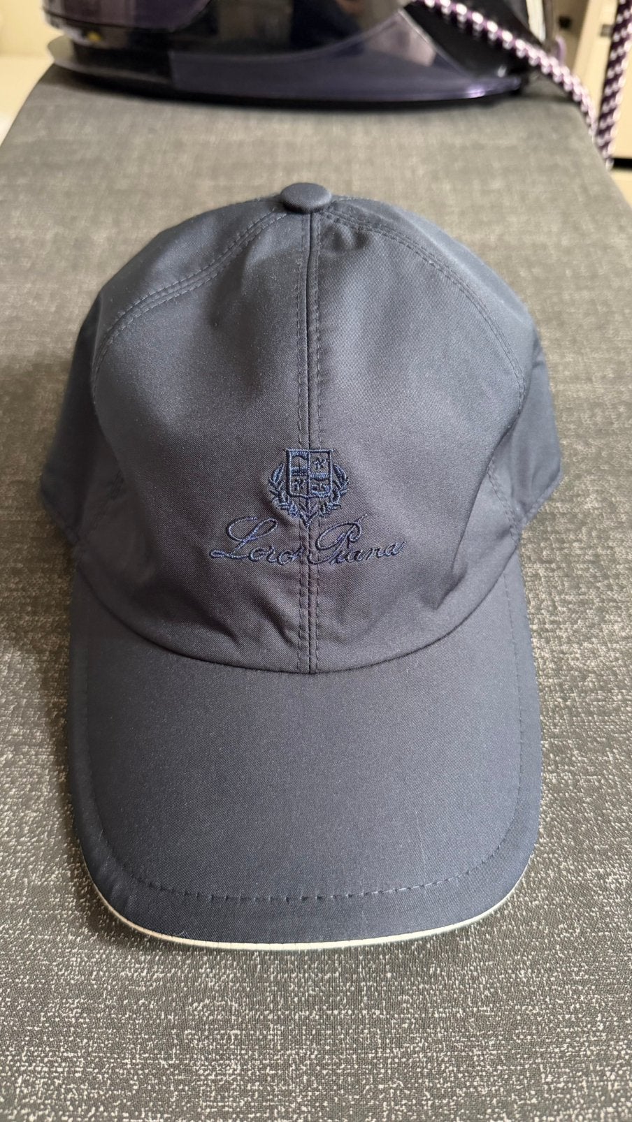 Loro Piana Baseball Cap Storm System Microvezel Navy/Ivory, Ophalen of Verzenden, Zo goed als nieuw
