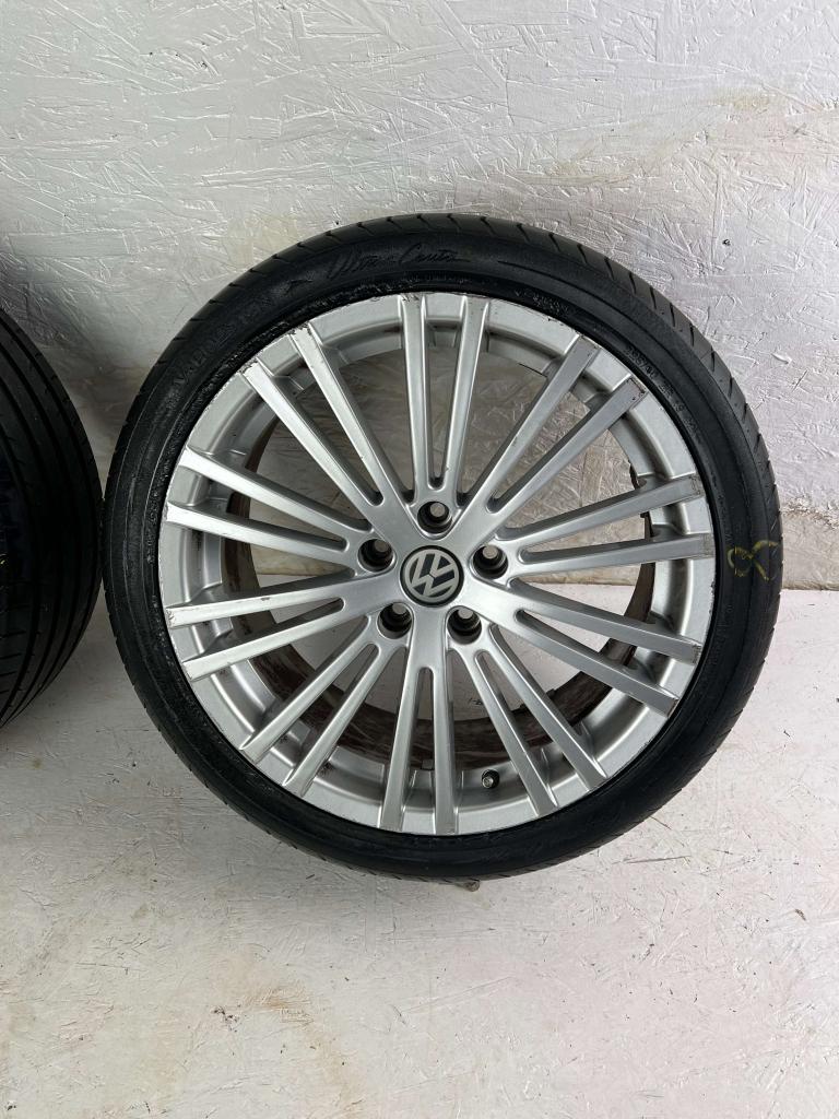 Originele Volkswagen Golf R32 Caddy velgen 18" 5x112 zomer, Auto-onderdelen, Banden en Velgen, Niet ingevuld, 18 inch, Gebruikt