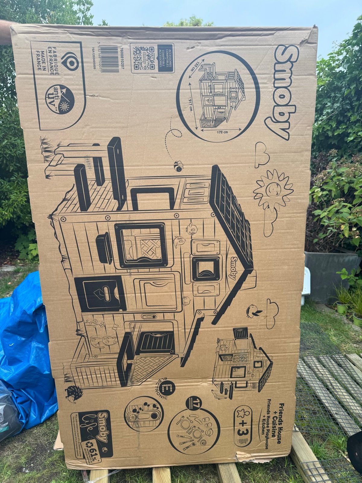 Smoby Friends House + Keuken Speelhuisje, Ophalen, Zo goed als nieuw, Kunststof