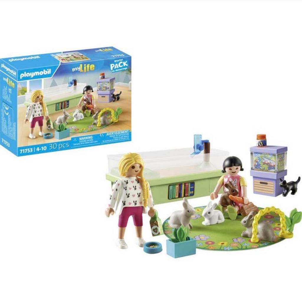 PLAYMOBIL myLife Starter Packs Konijnenfamilie 71753 - NIEUW, Kinderen en Baby's, Speelgoed | Playmobil, Nieuw, Ophalen of Verzenden