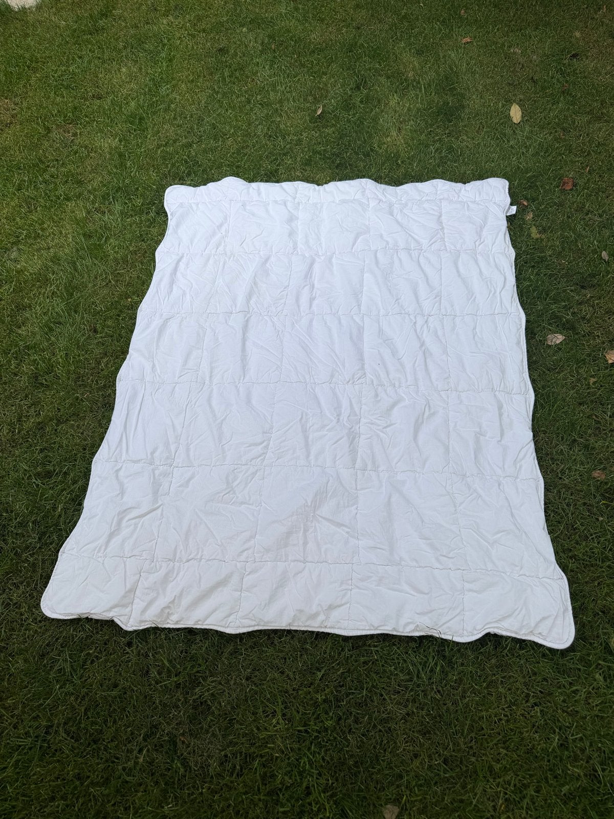 Kinderdekbed 120x150 cm - 100% polyester vezels, Gebruikt, Overige merken, Jongetje of Meisje, Wit