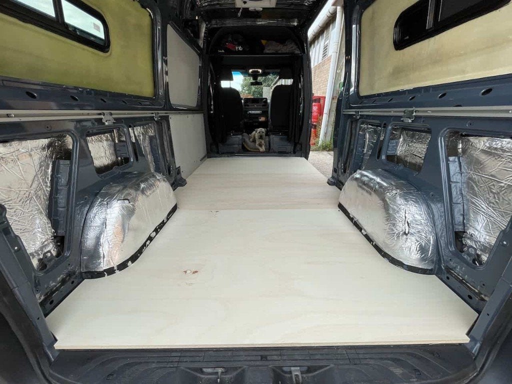 Geïsoleerde vloer Sprinter | VW Crafter | Ducato Boxer Jumpe, Ophalen, Info@termeercampers.nl, Nieuw, Termeer Campers