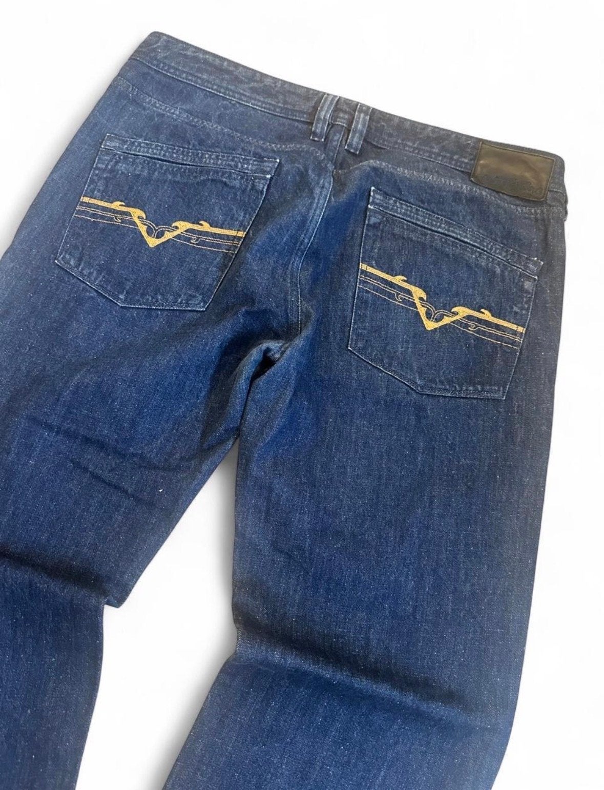 Diesel Yarik Jeans W36 L32 Wide Straight Leg Donkerblauw, Kleding | Heren, Spijkerbroeken en Jeans, Ophalen of Verzenden, Zo goed als nieuw