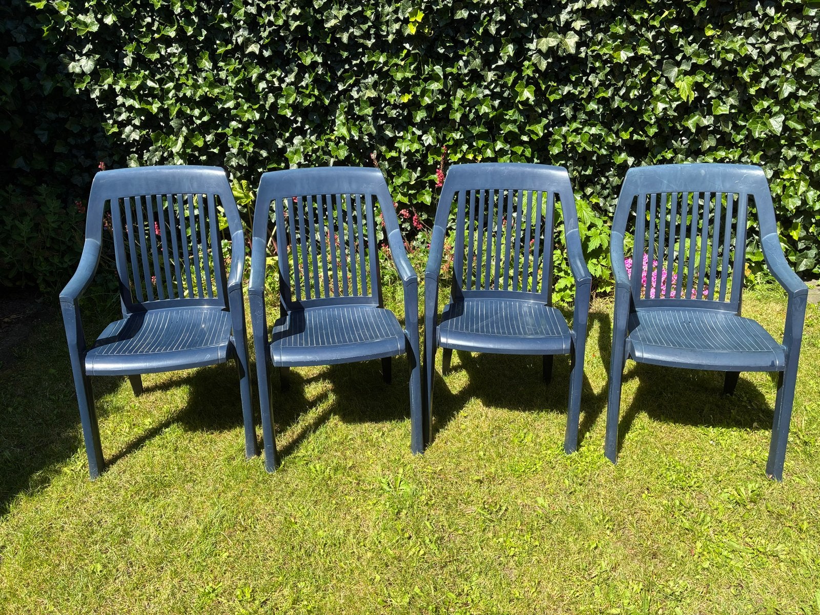Hartman stapelbare tuinstoelen - nette staat, Ophalen, Gebruikt, Kunststof, Stapelbaar