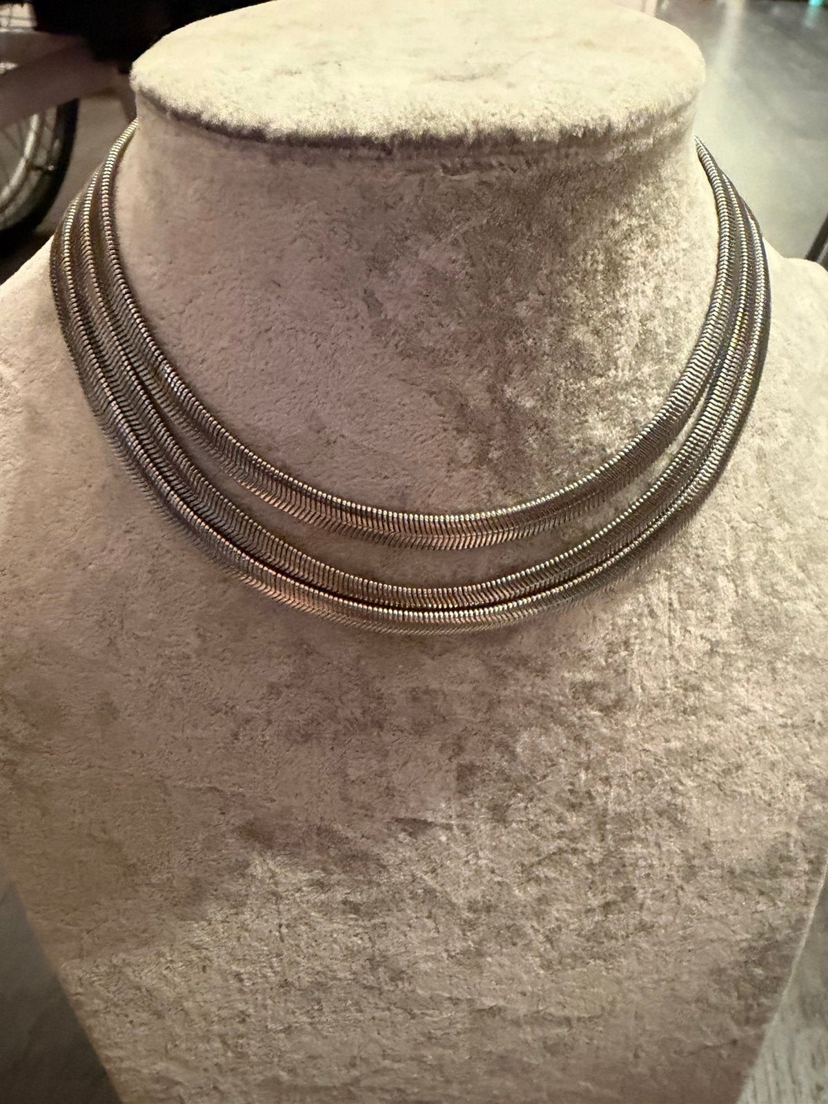 6 stuks mooie metalen kettingen 3/2, Ophalen of Verzenden, Zilver, Overige materialen