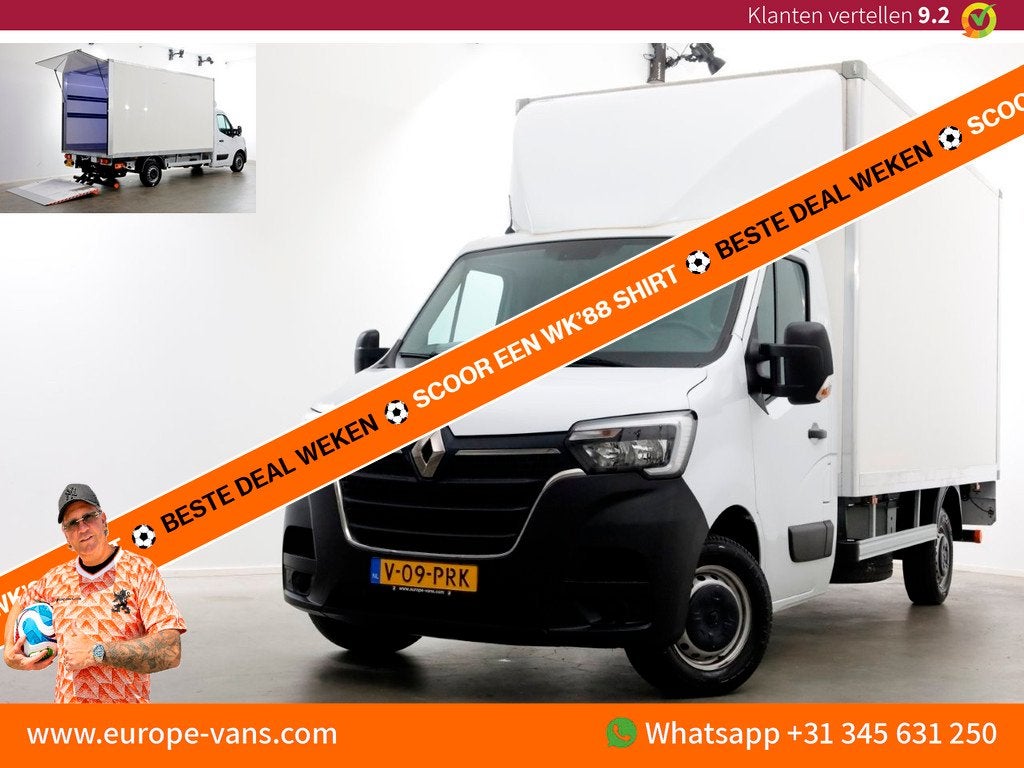 Renault Master T35 2.3 dCi 145pk Bakwagen met laadklep 960kg, Voorwielaandrijving, Gebruikt, Euro 6, 4 cilinders