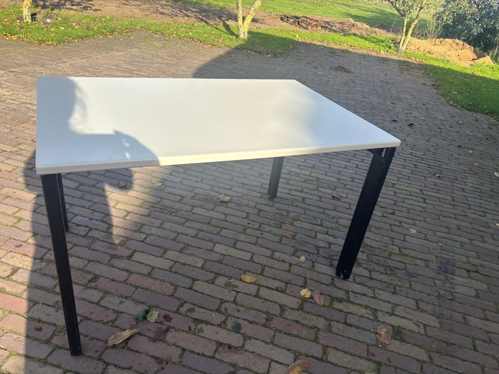 Bureau 120cm, Huis en Inrichting, Ophalen, Gebruikt, 120 cm, Metaal