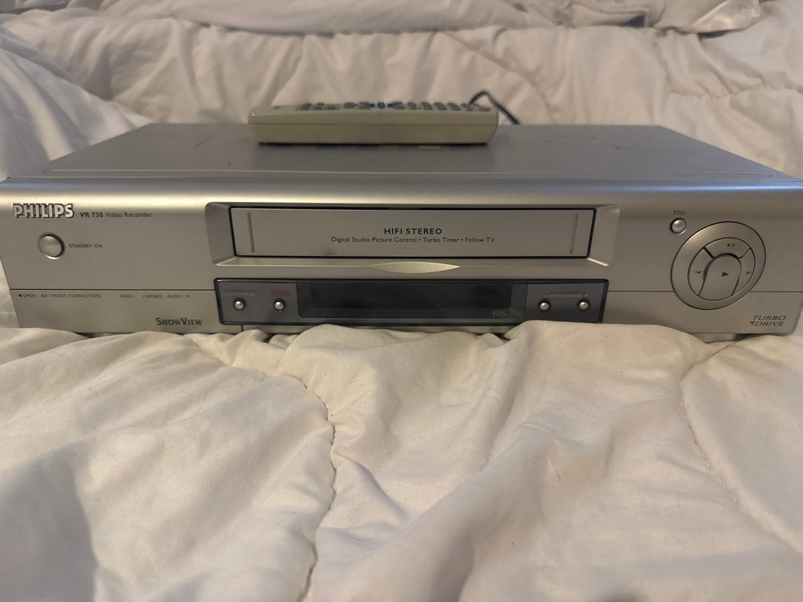 Philips VR 730 VHS-speler - Getest en Werkend, Ophalen of Verzenden, Gebruikt, VHS-speler of -recorder