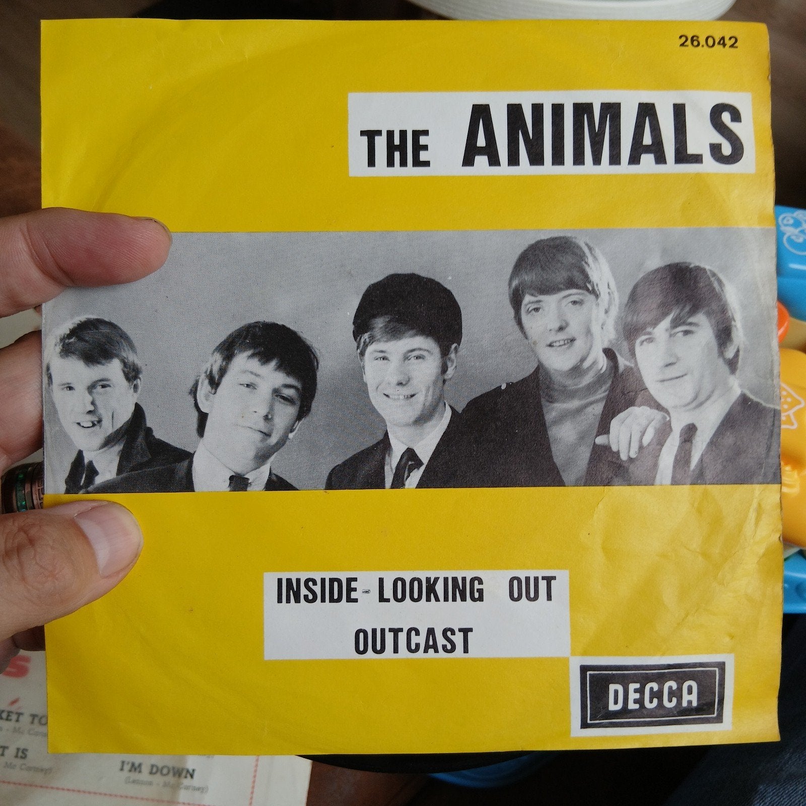 The Animals - Inside-Looking Out / Outcast (Vinyl Single), Originele persing, 7 inch, Ophalen of Verzenden, Zo goed als nieuw