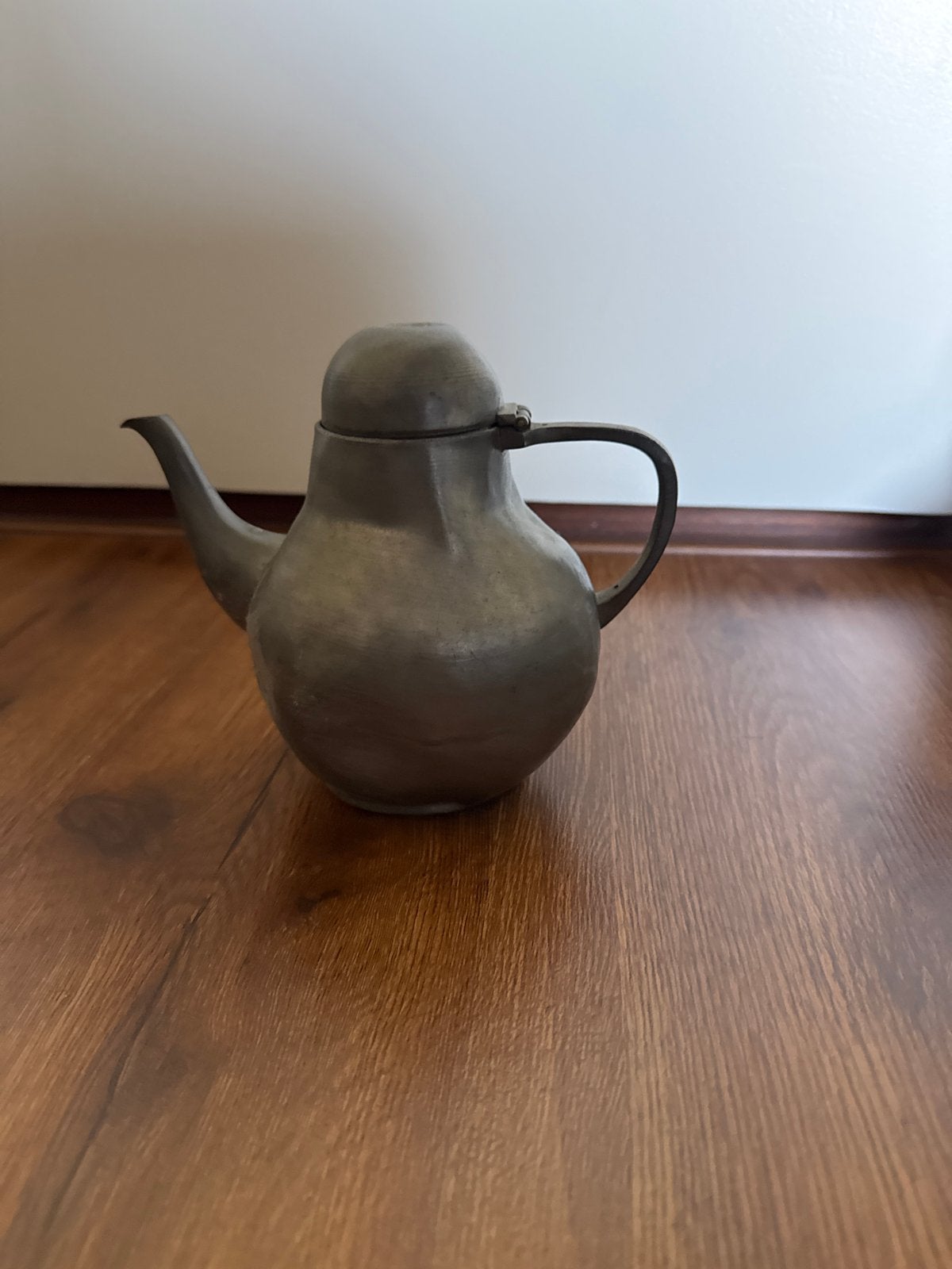 Antieke tinnen theepot met GERO-merk, Antiek en Kunst, Antiek | Tin, Ophalen of Verzenden